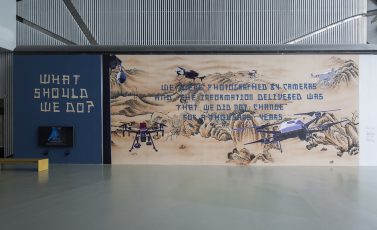 Stone Fables | Mural collage at Proregress: The 12th Shanghai Biennale, China #2018